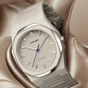 ساعة رجالية Grey Mesh Polycarbon 37 mm